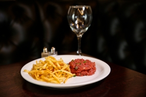 Beef Tartare and French Fries